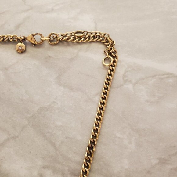 💖 J.Crew Cream Ivory Rhinestones Crystals Pave Cluster Statement Necklace 💖 - Picture 4 of 14